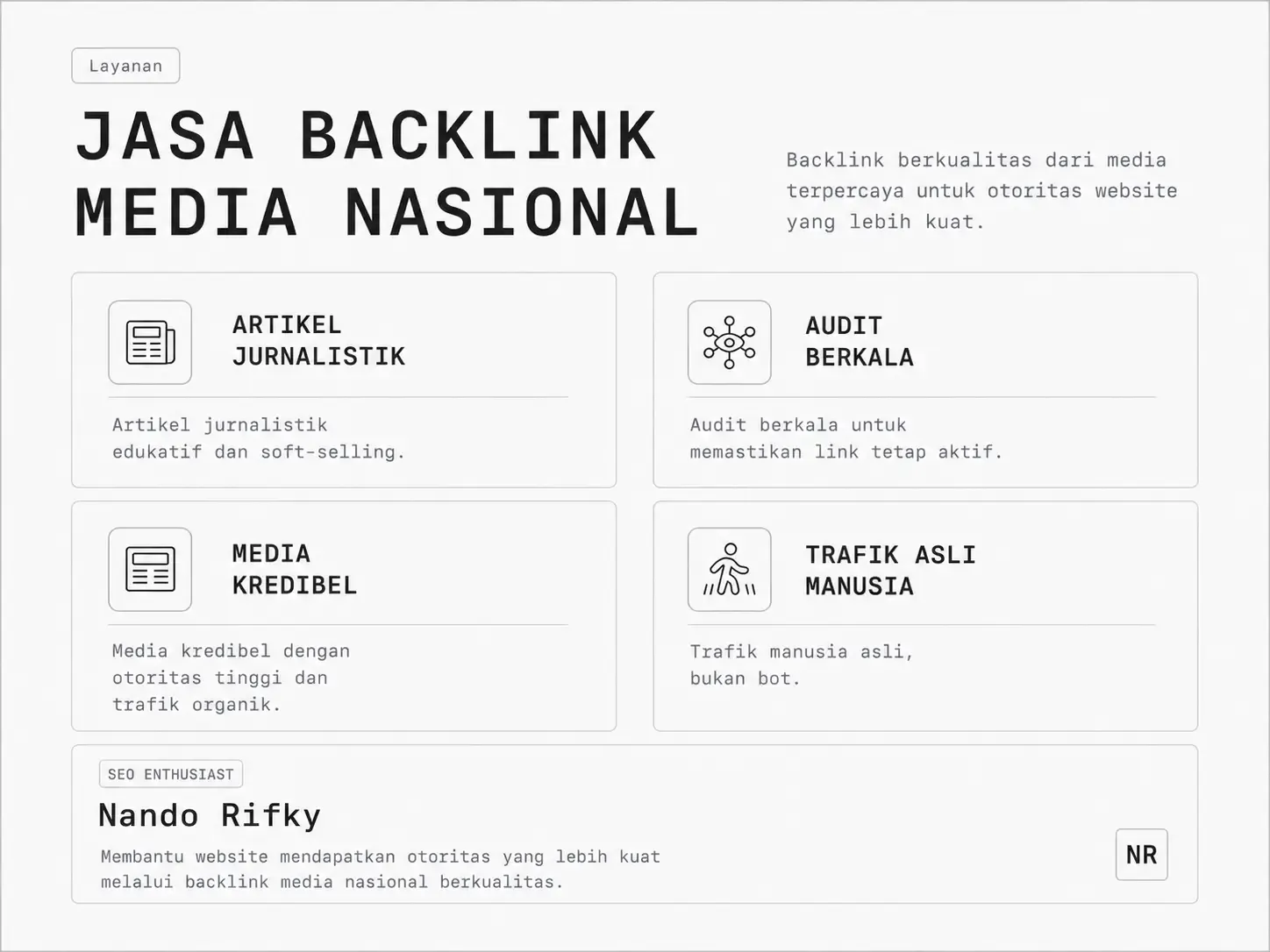Jasa Backlink Media Nasional