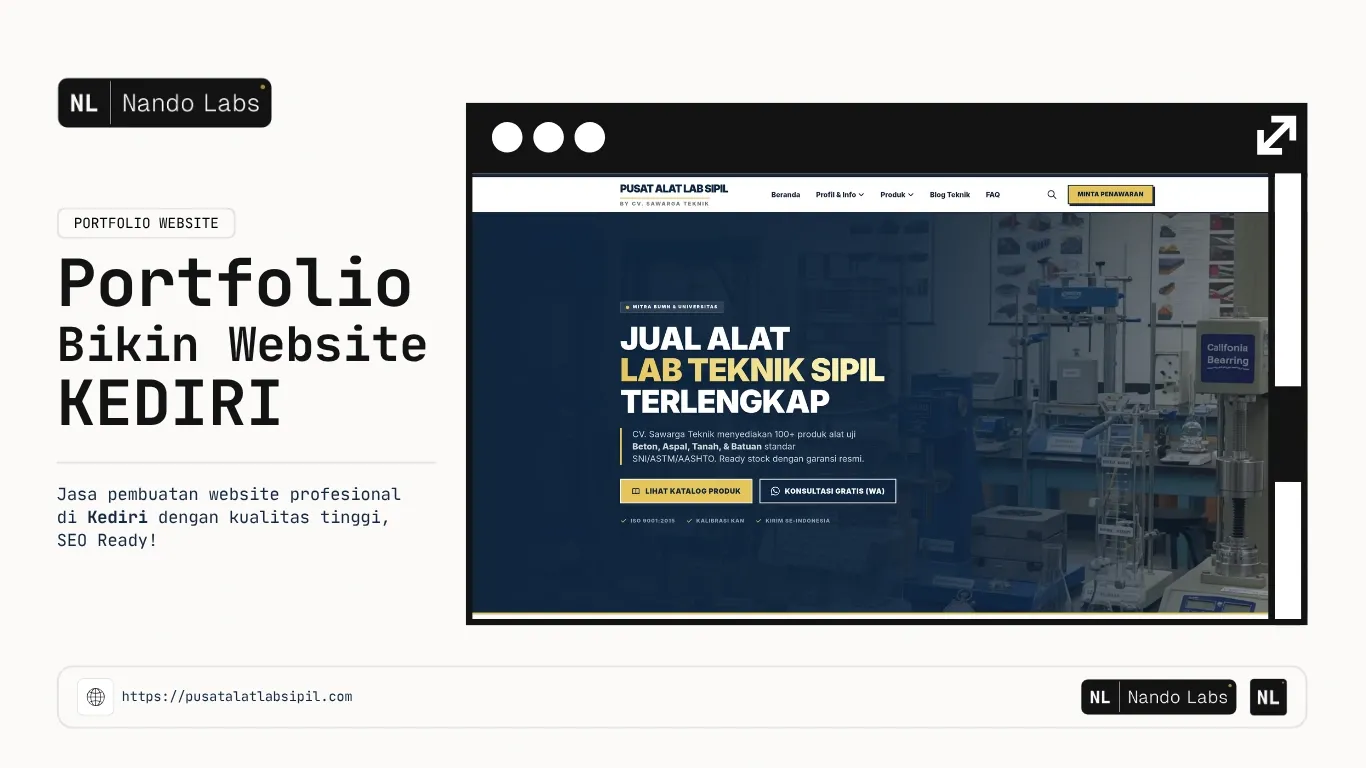 Portfolio Jasa Pembuatan Website Kediri Sawarga Teknik