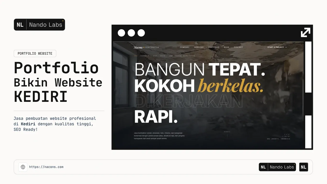 Portfolio Jasa Pembuatan Website Kediri Nacons